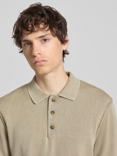 ONLY & SONS Regular Fit Poloshirt aus reiner Baumwolle Modell 'GARSON' Beige 3