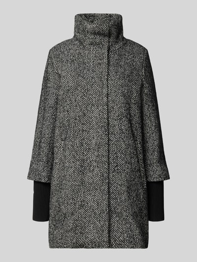 Christian Berg Woman Selection Relaxed Fit Mantel mit Woll-Anteil Anthrazit Melange 2