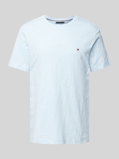 Tommy Hilfiger T-shirt met labelstitching Lichtblauw - 2