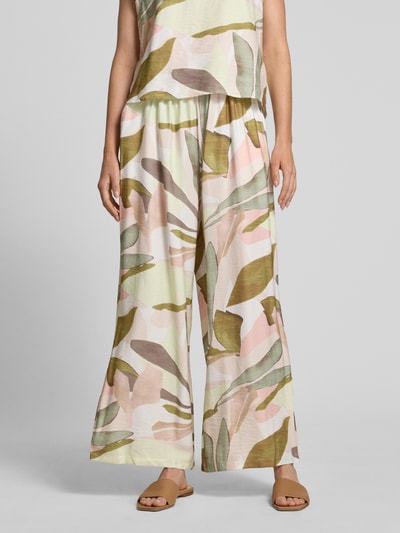 ZABAIONE Stoffhose mit elastischem Bund Khaki 4