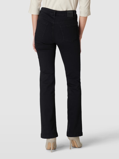 Marc Cain Regular fit jeans met uitlopende pijpen Zwart - 5