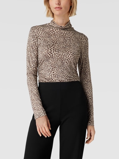 Liu Jo White Blouse met all-over motief Lichtbruin - 4