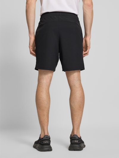 EA7 Emporio Armani Sweatshorts met elastische band Zwart - 5