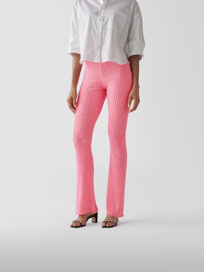 MSGM Leggings aus Leinenmischung Pink 4