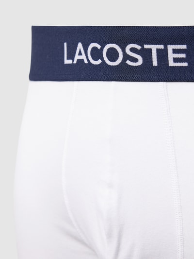 Lacoste Trunks mit elastischem Logo-Bund im 3er-Pack Weiss 2