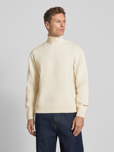Jack & Jones Gebreide pullover met ribboorden, model 'NORREBRO'' Offwhite - 4
