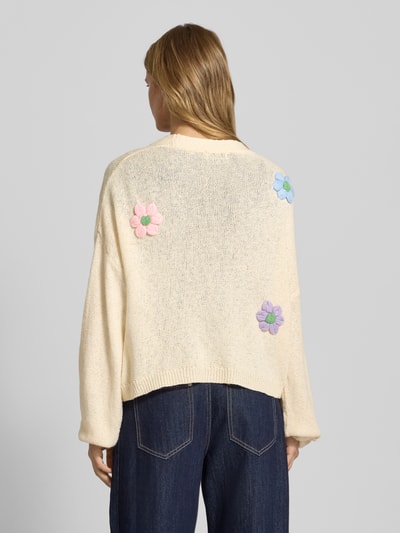 OH APRIL Strickjacke mit Knopfleiste Modell 'Harriet' Offwhite 5