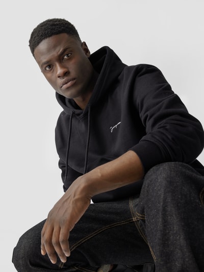Jacquemus Hoodie mit Label-Stitching Schwarz 6