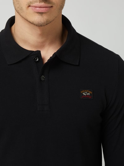 Paul & Shark Poloshirt aus Baumwolle mit langem Arm Black 3
