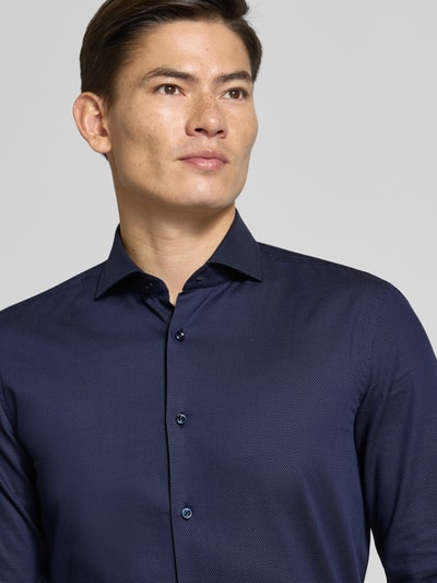 BOSS Slim Fit Businesshemd aus Baumwoll-Mix Marine 3