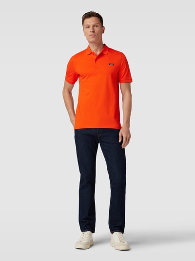 CK Calvin Klein Poloshirt met labelpatch Oranje - 1