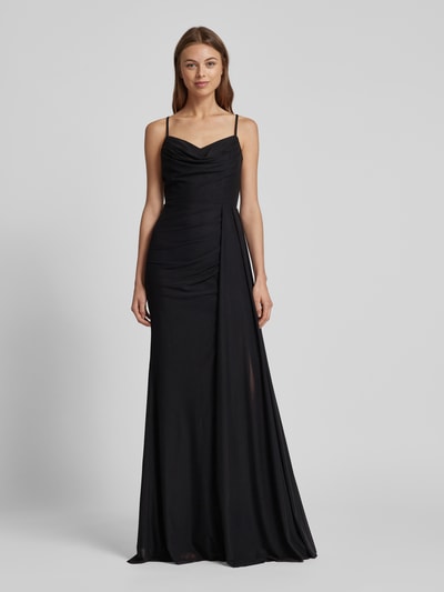 TROYDEN COLLECTION Abendkleid mit Beinschlitz Black 4