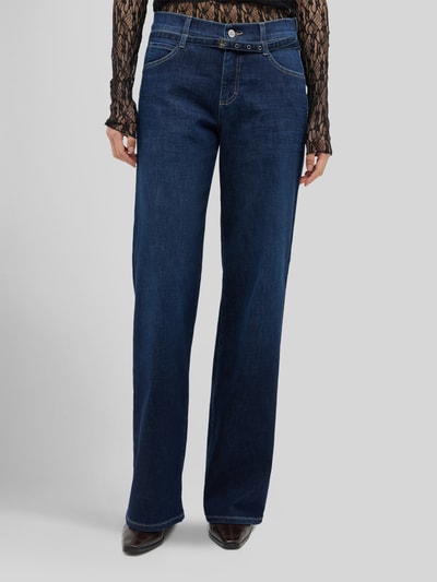 ANGELS Wide Leg Jeans aus Baumwoll-Mix im 5-Pocket-Design Dunkelblau 4