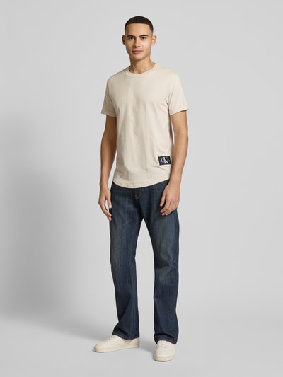 Calvin Klein Jeans T-Shirt mit Label-Badge Offwhite 1