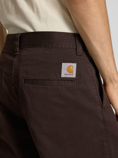 Carhartt Work In Progress Wide Leg Hose mit Eingriff- und Gesäßtaschen Modell 'BRADY' Dunkelbraun 3