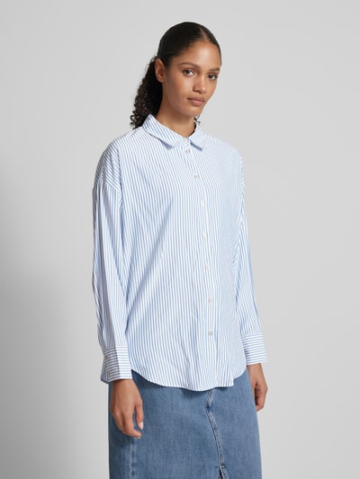 Vero Moda Oversize-Shirt mit langen Ärmeln Modell 'NORA' Hellblau 4