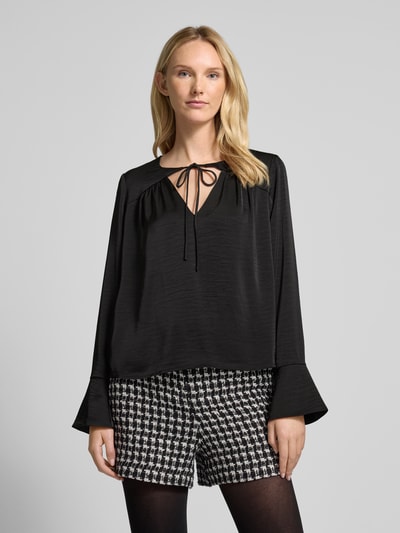 Vero Moda Regular Fit Blusenshirt mit ausgestellten Manchetten Modell 'MARY' Black 4