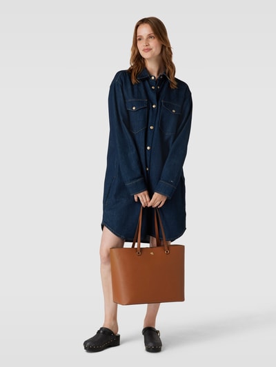 Lauren Ralph Lauren Tote Bag mit Label-Detail Modell 'KARLY' Cognac 1