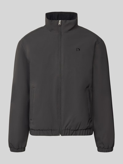 Tom Tailor Denim relaxed fit blouson met opstaande kraag Antraciet - 2