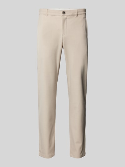 SELECTED HOMME Slim Fit Chino mit Strukturmuster Modell 'ROBERT' Beige 2