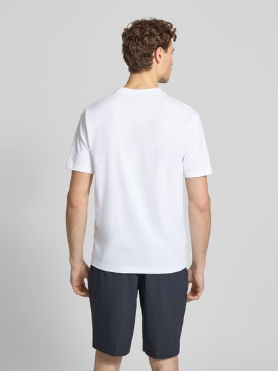 BOSS Green Regular Fit T-Shirt aus Baumwoll-Mix Modell 'TS_GLOBE LOGOPATTERN' Weiss 5