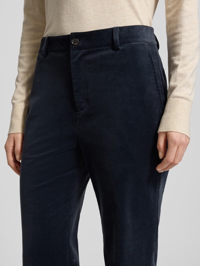 Lauren Ralph Lauren Flared Cut Cordhose mit Eingriff- und Gesäßtaschen Modell 'KADEN' Dunkelblau 3
