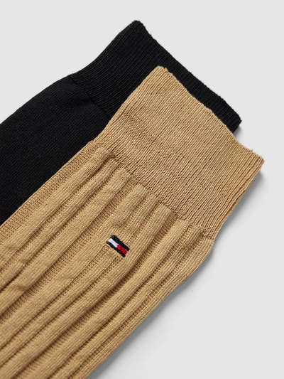 Tommy Hilfiger Socken mit Logo-Stitching im 2er-Pack Camel 2