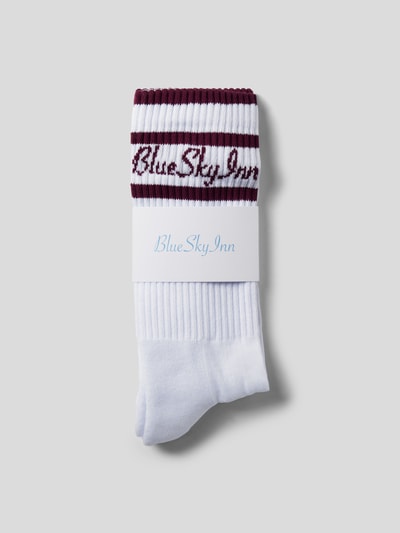 Blue Sky Inn Socken mit Brand-Print Weiß 3