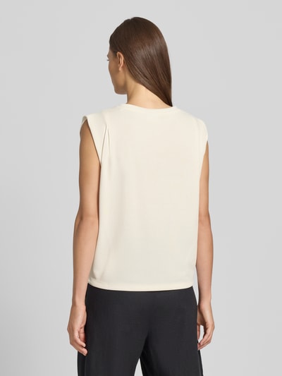 Jake*s Collection Regular Fit T-Shirt mit Kappärmeln Beige 5