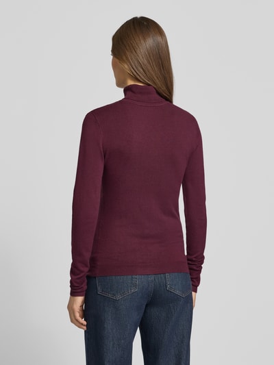 Vero Moda Slim coltrui van viscosemix, model 'GLORY' Bordeaux - 5