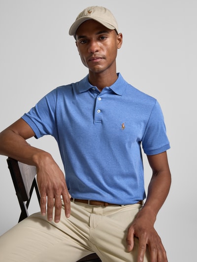 Polo Ralph Lauren Poloshirt mit Label-Stitching Royal 3