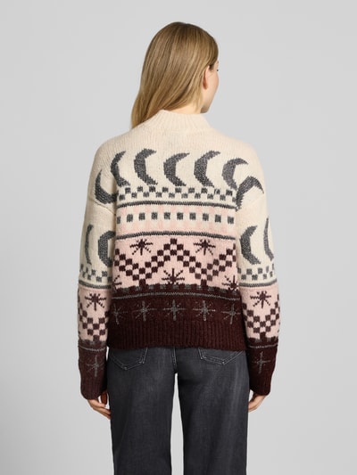 Scotch & Soda Strickpullover mit gerippten Abschlüssen Schoko 5