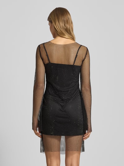 Only Eng anliegendes Freizeitkleid in Netz-Optik Modell 'TORVI' Black 5