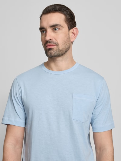 Marc O'Polo Regular Fit T-Shirt aus reiner Baumwolle Hellblau 3