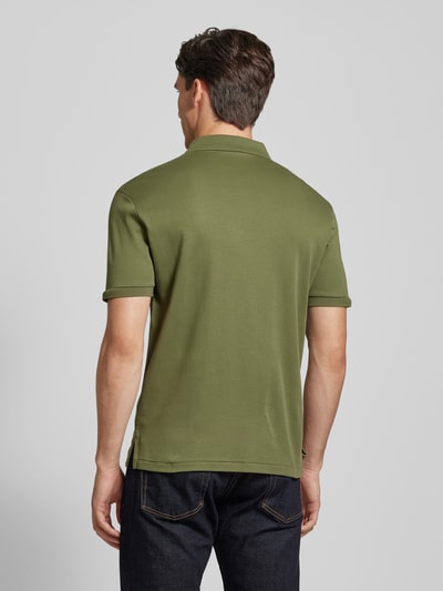 Polo Ralph Lauren Slim Fit Poloshirt mit Label-Stitching Oliv 5