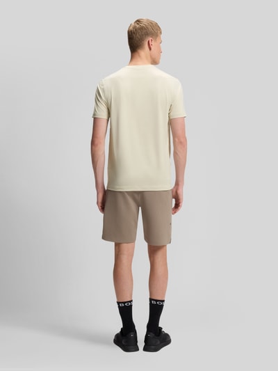 BOSS Green Slim Fit Sport-T-Shirt mit Label-Print Modell 'TS_Active' Sand 5