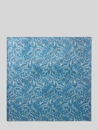 Blick Pochet van zijde in all-over look Bleu - 2