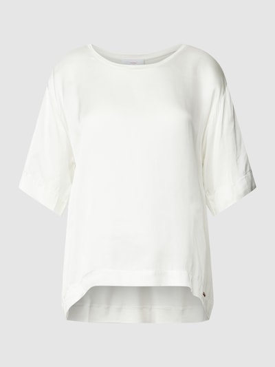 Cinque T-Shirt mit Label-Detail Modell 'ANKA' Ecru 2