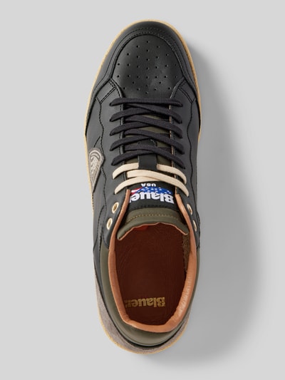 Blauer USA Leren sneakers met labelpatch, model 'MURRAY' Zwart - 3