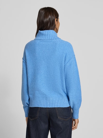 s.Oliver RED LABEL Regular Fit Rollkragenpullover aus Baumwoll-Mix Hellblau 5