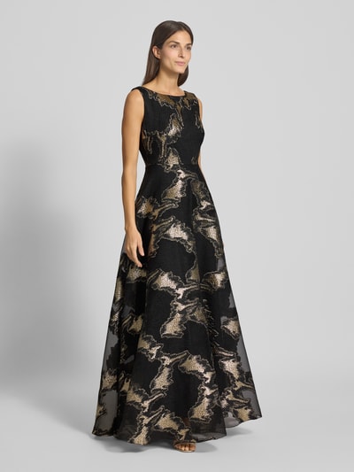 TROYDEN COLLECTION Abendkleid mit Rundhalsausschnitt Black 1