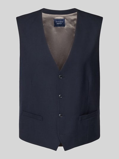 Christian Berg Men Anzugweste mit Knopfleiste Marine 2