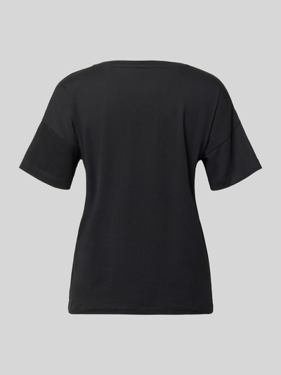 s.Oliver RED LABEL Regular fit pyjamabovendeel van een mix van katoen en viscose Donkerbruin - 3