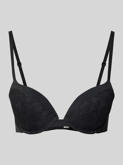 Calvin Klein Underwear Regular fit beha met kant, model 'Plunge' Zwart - 1