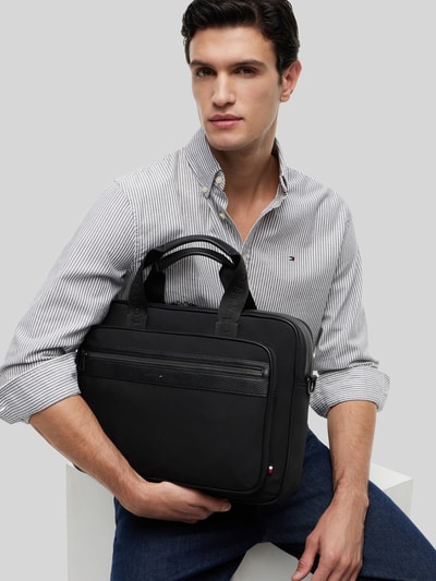 Tommy Hilfiger Laptoptasche mit abnehmbaren Schulterriemen BLACK 1