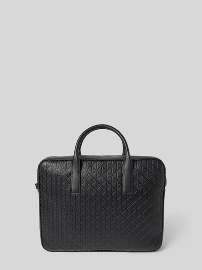 CK Calvin Klein Laptoptasche mit Logo-Applikation Modell 'Emboss' Black 4