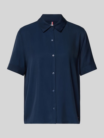 Tommy Hilfiger Relaxed fit blouse met korte mouwen Marineblauw - 2