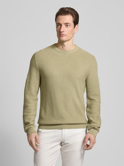 MCNEAL Strickpullover mit Strukturmuster Lind Melange 4