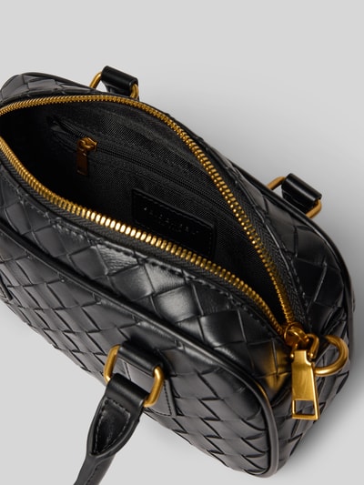 Seidenfelt Handtasche in Flecht-Optik Modell 'KINNA BOWLING BAG' Black 5