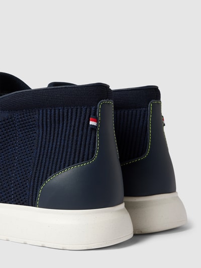 Tommy Hilfiger High Top Sneaker mit Strukturmuster Modell 'KNIT HYBRID BOOT' Marine 3